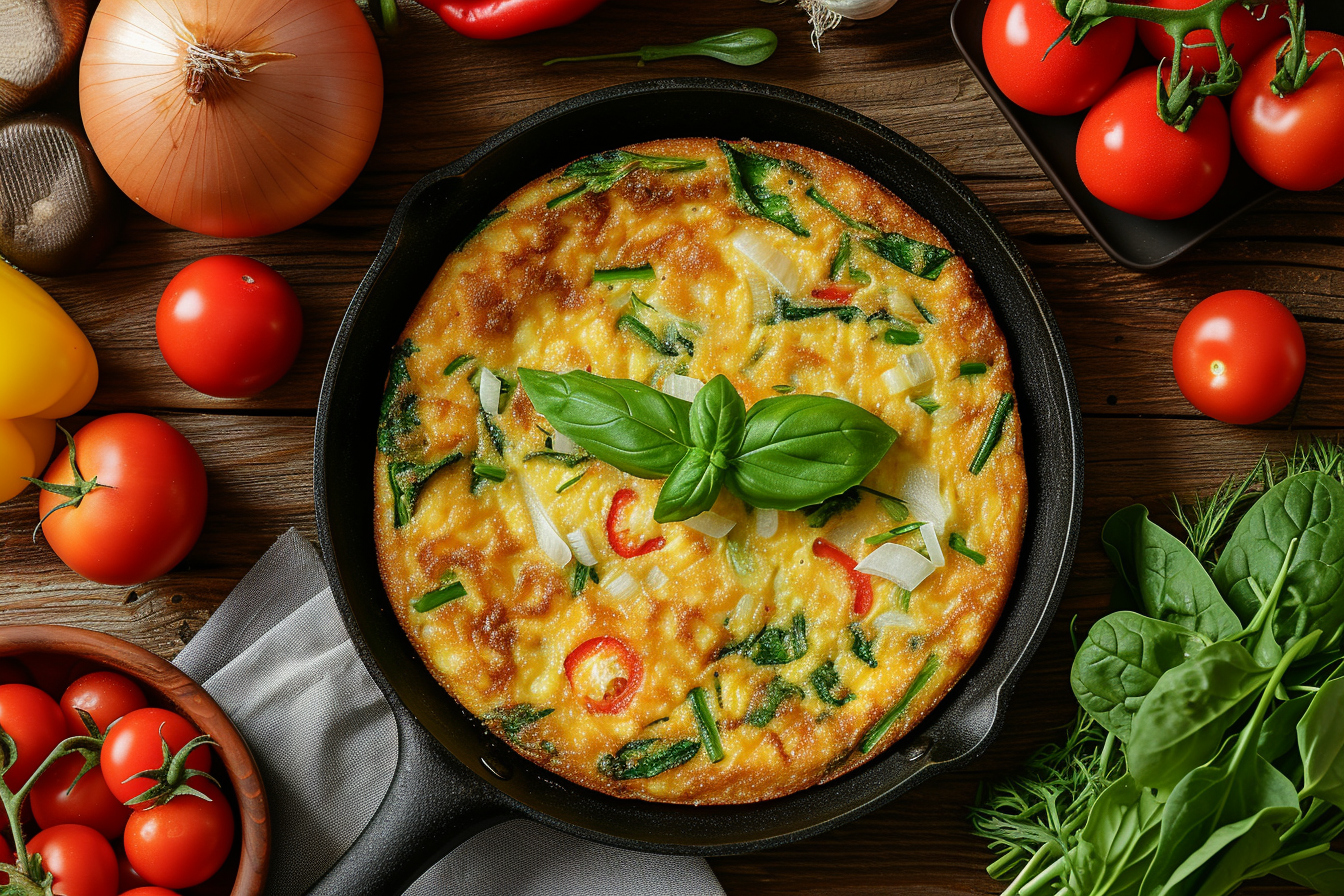 Les ingrédients pour une omelette de légumes parfaite